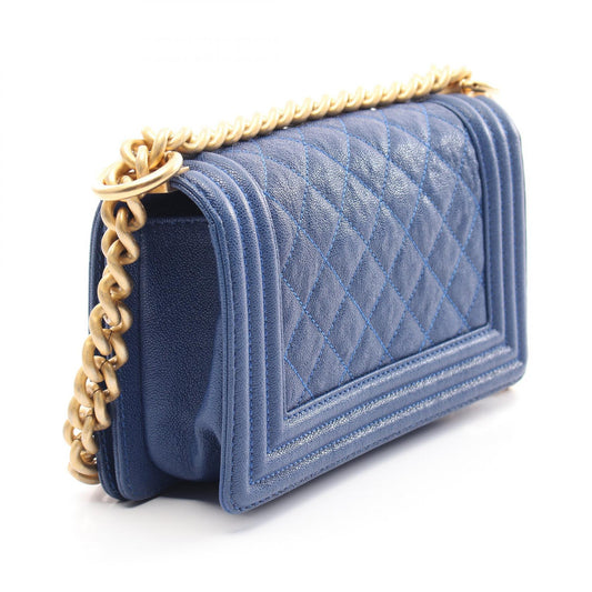 Chanel Boy Small Shoulder Bag Blue