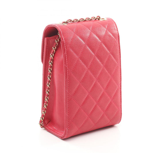 Chanel Matelasse Leather Phone Pouch Crossbody Bag