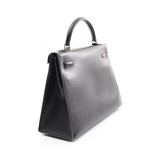 Hermes Kelly 32 Handbag Black Calf Leather