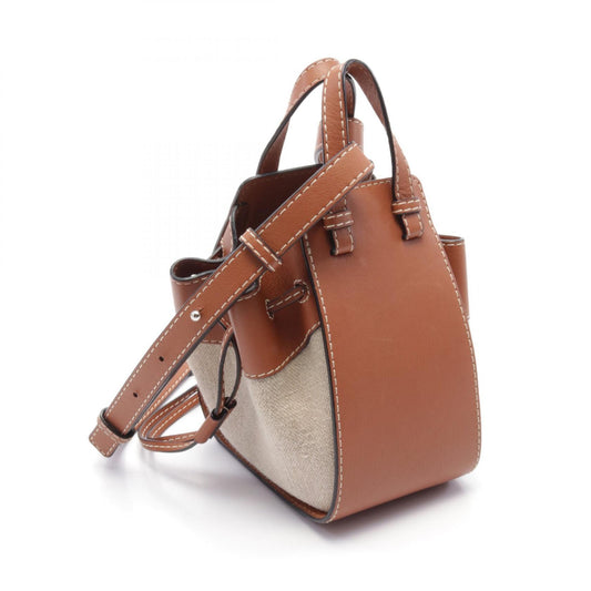 Loewe Hammock Mini Leather Canvas Handbag