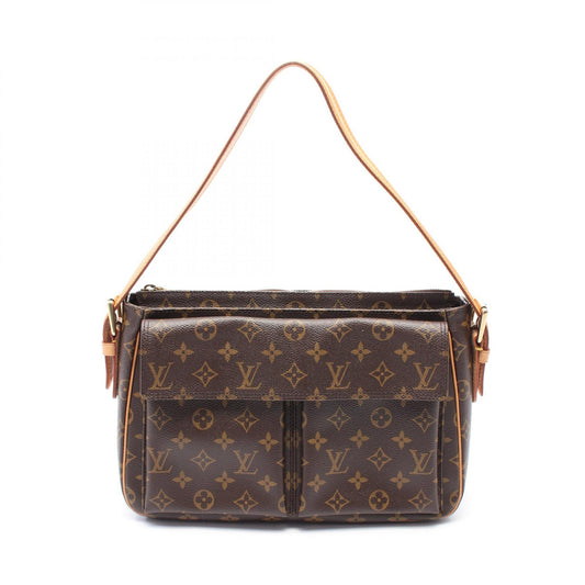 Louis Vuitton Vivacite GM Shoulder Bag Brown
