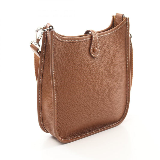 Hermes Evelyne TPM Leather Shoulder Bag Brown