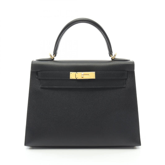 Hermes Kelly 28 Handbag Black