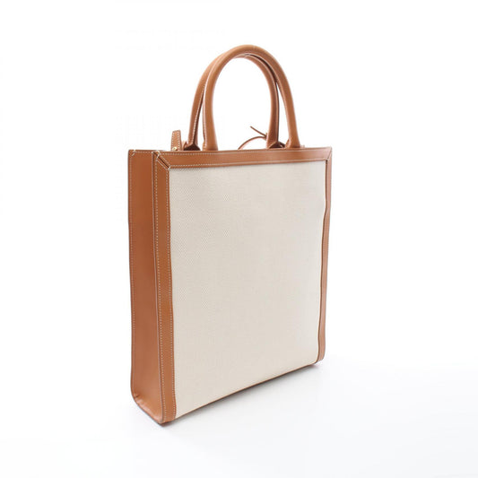 Celine Small Vertical Cabas Tote Bag Canvas Leather