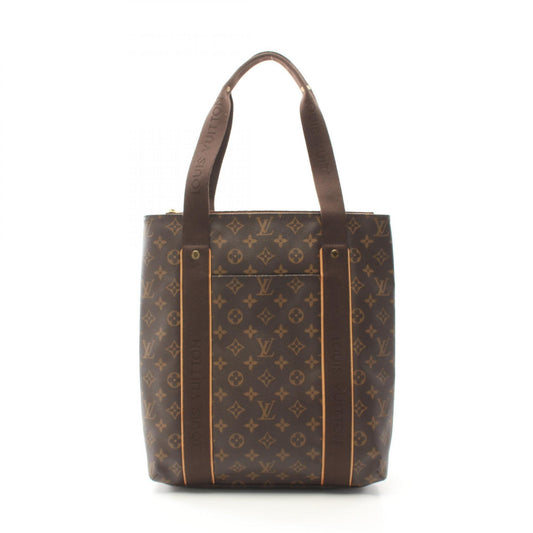 Louis Vuitton Monogram Canvas Leather Tote Bag M53013