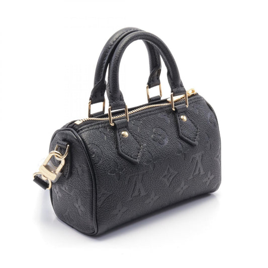 Louis Vuitton Nano Speedy Monogram Leather Handbag