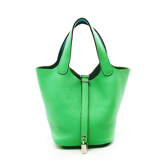 Hermes Picotin Lock PM Handbag Green/Blue