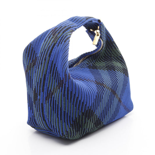 Burberry Mini Peg Duffle Handbag Knit Fabric