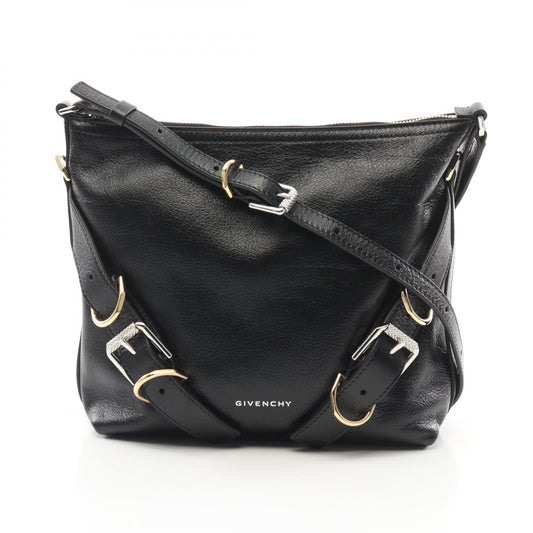 Givenchy VOYOU Leather Shoulder Bag Black