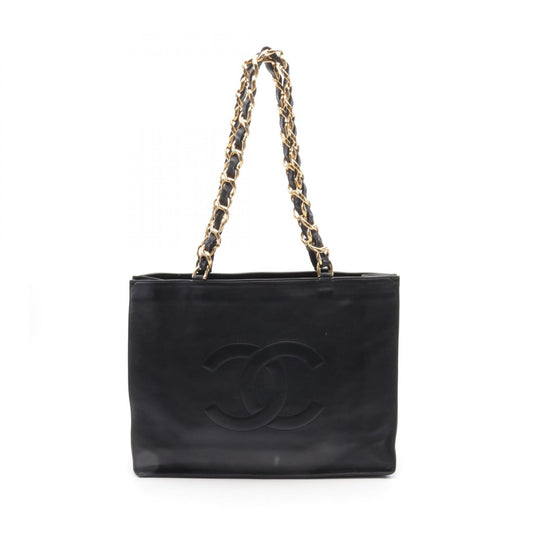 Chanel Coco Mark Leather Tote Bag