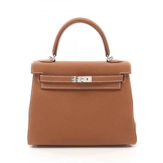 Hermes Kelly 25 Togo Handbag Brown