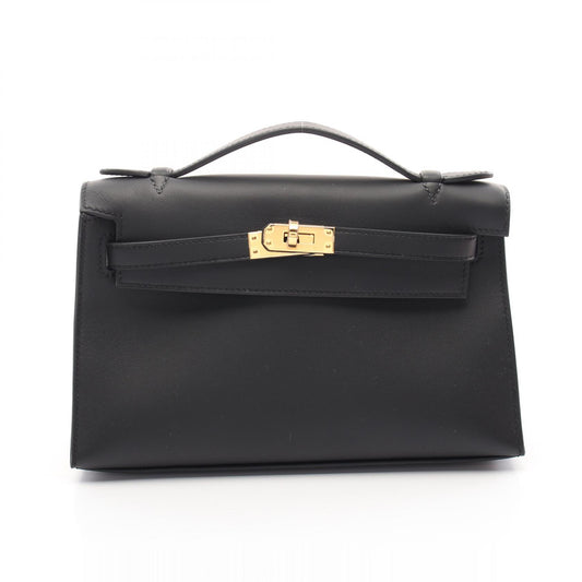 Hermes Mini Pochette Kelly Handbag Black