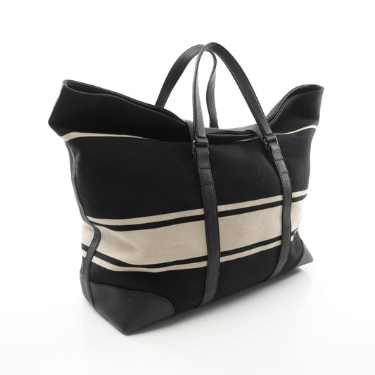 Gucci Wool Leather Duffle Tote Bag