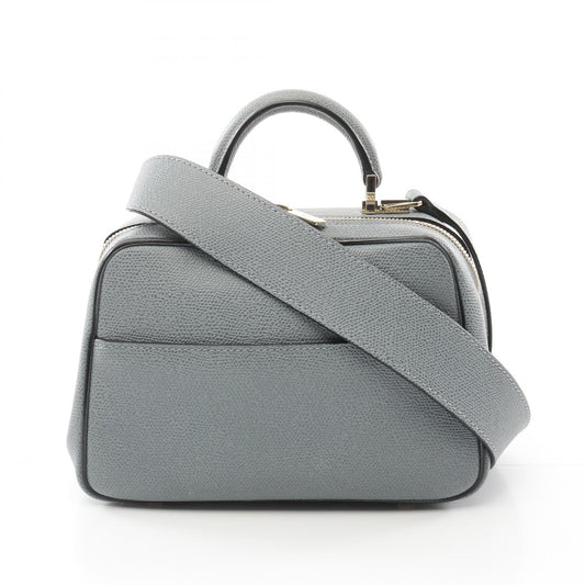 Valextra Serie S Mini Leather Handbag Blue