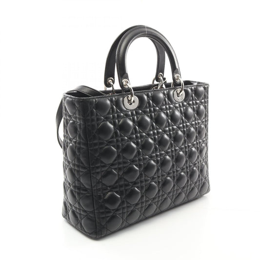 Dior Lady Dior Cannage Large Leather Handbag