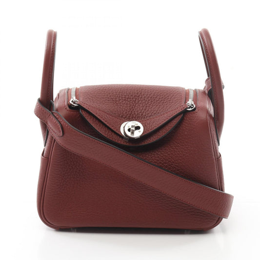 Hermes Lindy Mini Shoulder Bag Bordeaux