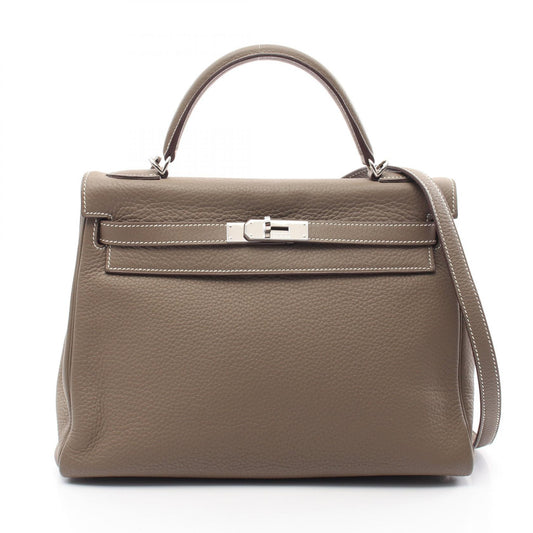 Hermes Kelly 32 Etoupe Handbag