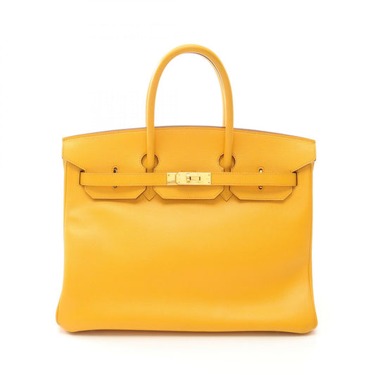 Hermes Birkin 35 Yellow Handbag