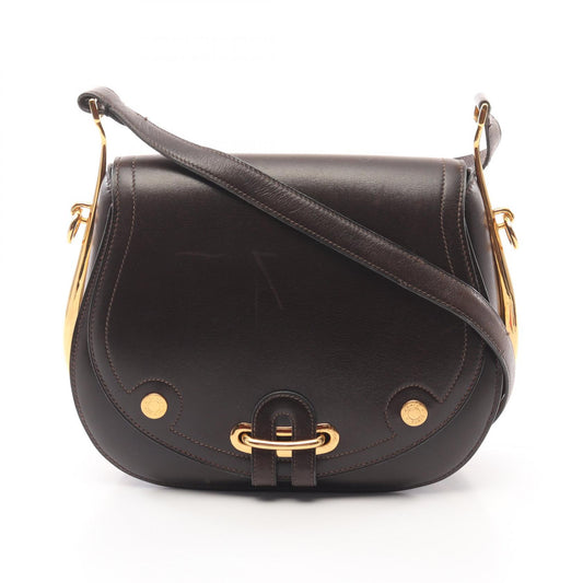 Hermes Box Calf Shoulder Bag Brown