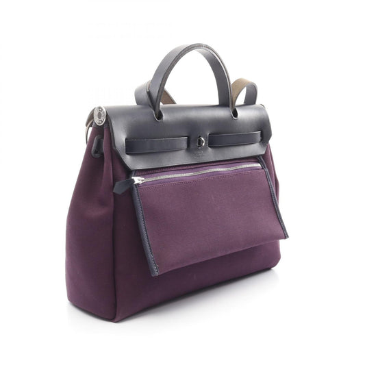 Hermes Canvas Aile Bag Zip PM Handbag