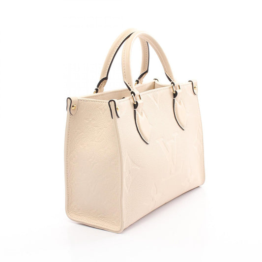Louis Vuitton OnTheGo PM Leather Handbag Ivory