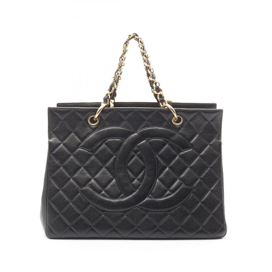 Chanel Matelasse Tote Bag Leather Black