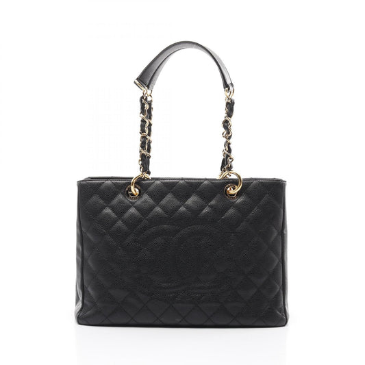 Chanel Matelasse GST Tote Bag Leather Black