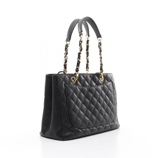 Chanel Matelasse GST Tote Bag Leather Black