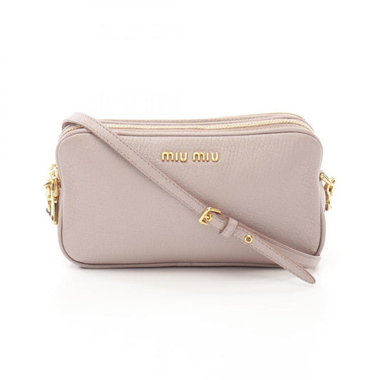 Miu Miu Madras Leather Shoulder Bag 5ZH011