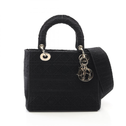 Dior Lady D-Lite Medium Cannage Canvas Handbag