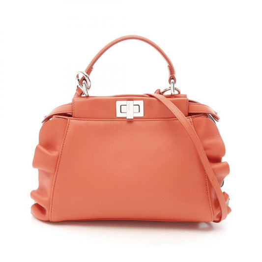 Fendi Mini Peekaboo Leather Handbag 8BN244