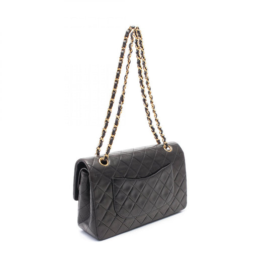 Chanel Lambskin Matelasse W Flap Shoulder Bag