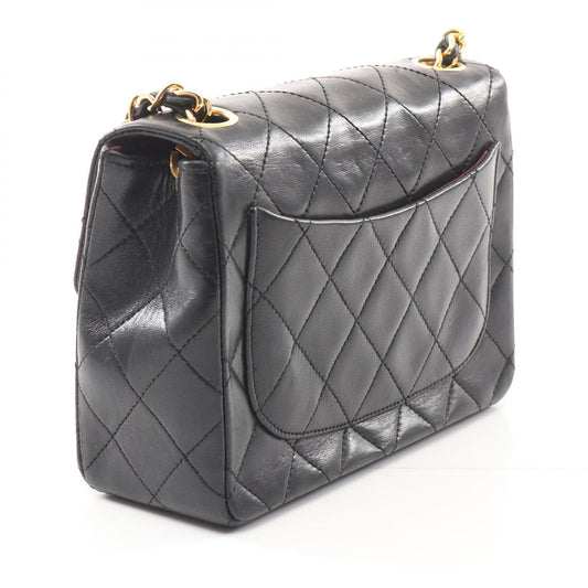Chanel Lambskin Matelasse Shoulder Bag Black