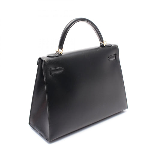 Hermes Kelly 32 Handbag Black Leather