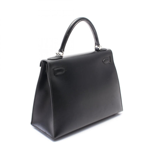 Hermes Kelly 28 Handbag Black Leather