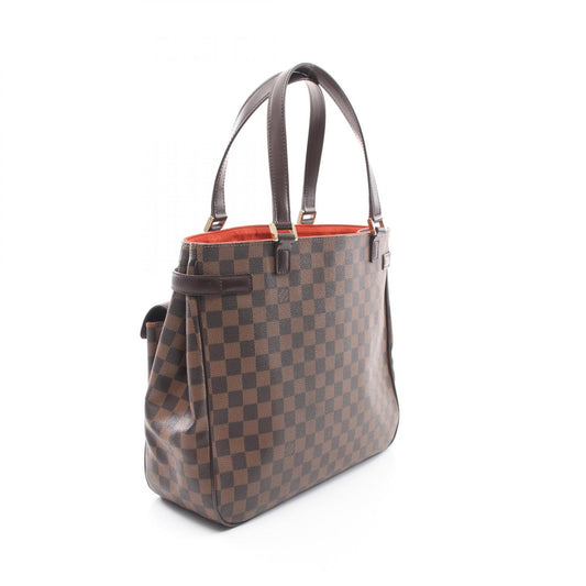 Louis Vuitton Damier Canvas Leather Tote Bag N51128