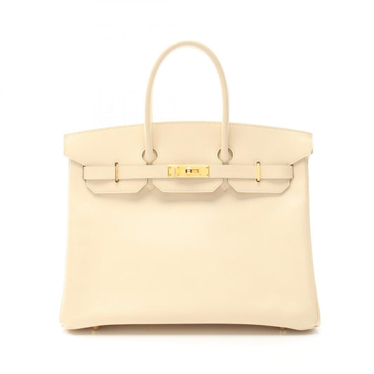 Hermes Birkin 35 Box Calf Handbag Beige