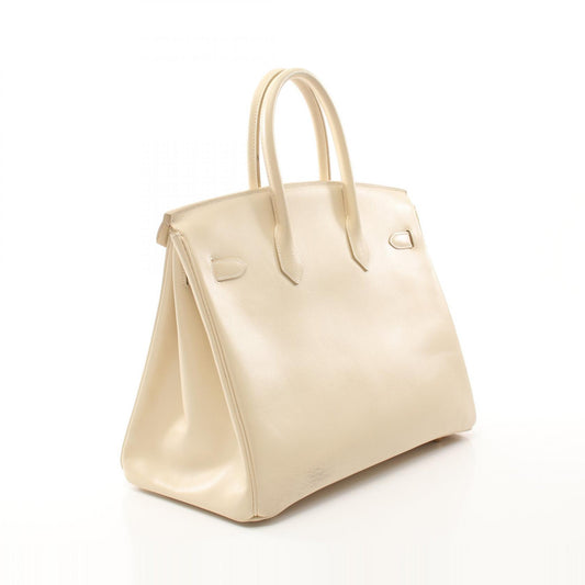 Hermes Birkin 35 Box Calf Handbag Beige