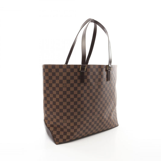 Louis Vuitton Damier Canvas Leather Tote Bag