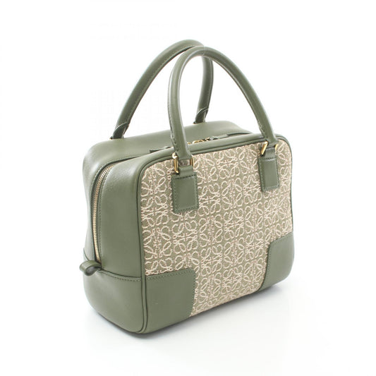 Loewe Amazona 19 Canvas Leather Handbag