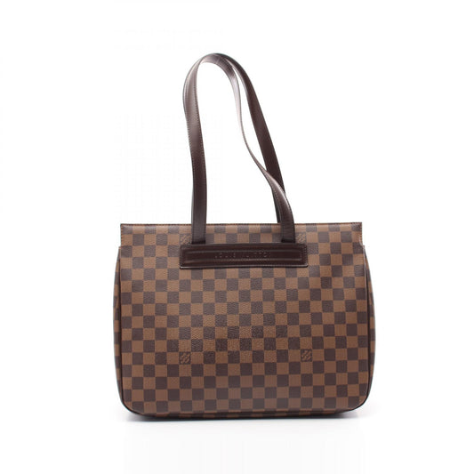 Louis Vuitton Damier Canvas Leather Tote Bag N51123