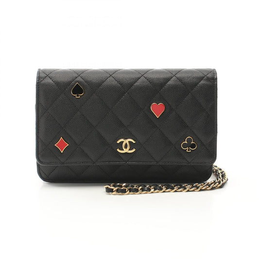 Chanel Caviar Matelasse Shoulder Bag Black