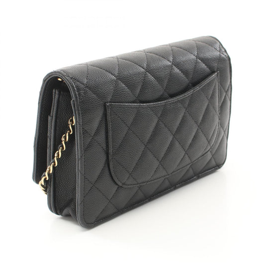 Chanel Caviar Matelasse Shoulder Bag Black