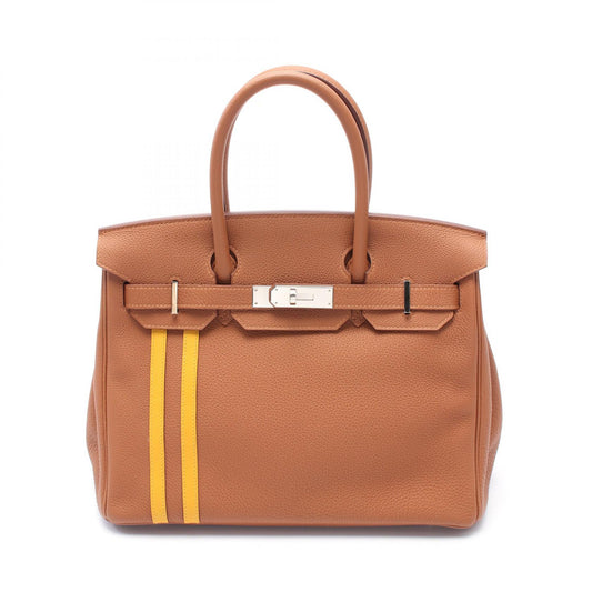 Hermes Birkin 30 Officer Handbag Brown/Yellow