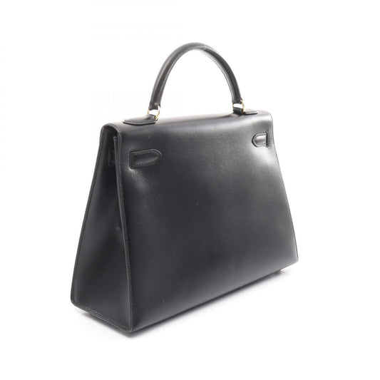 Hermes Kelly 32 Handbag Black Leather