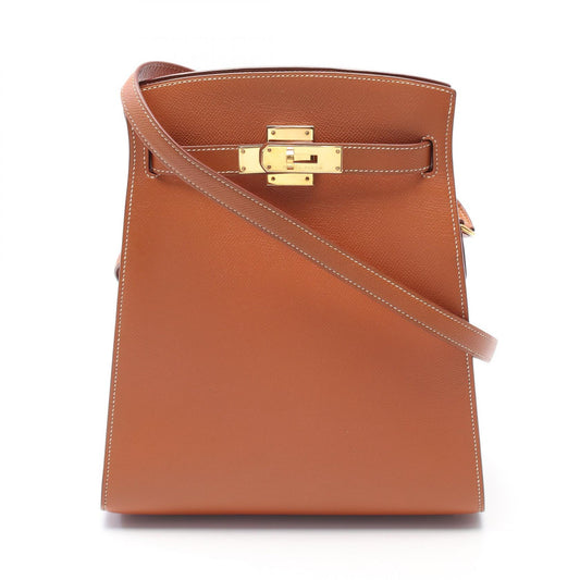 Hermes Kelly Sport MM Shoulder Bag Brown