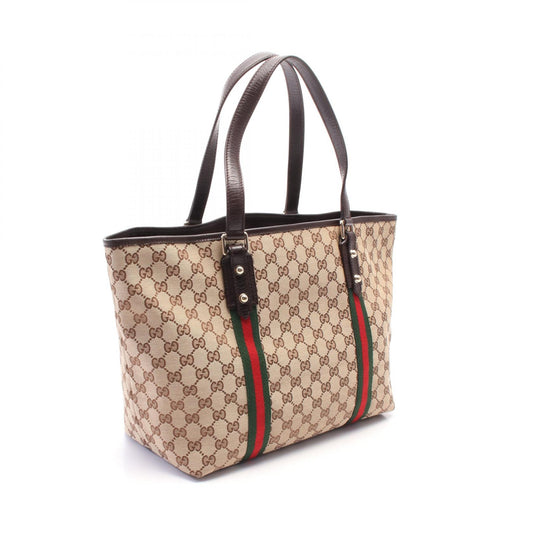 Gucci GG Canvas Leather Tote Bag 139260