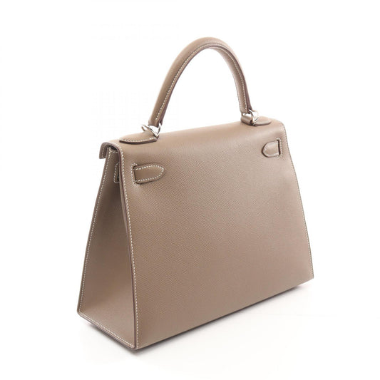 Hermes Kelly 28 Leather Handbag Brown