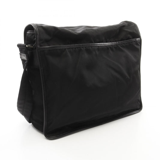 Prada Nylon Saffiano Leather Shoulder Bag