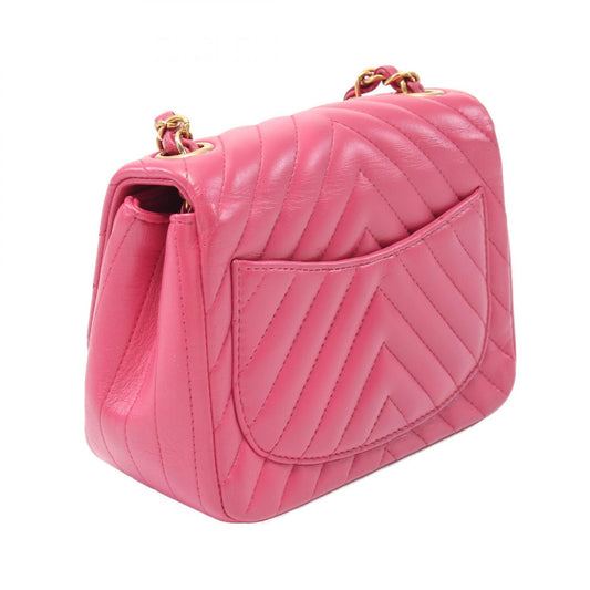 Chanel Mini Flap Bag Chevron V Stitch Lambskin